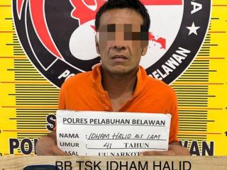 Sat Narkoba Polres Pelabuhan Belawan Tangkap Pengedar Narkoba di Medan Labuhan